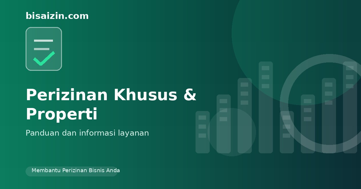 Ilustrasi layanan Perizinan Khusus Properti BisaIzin